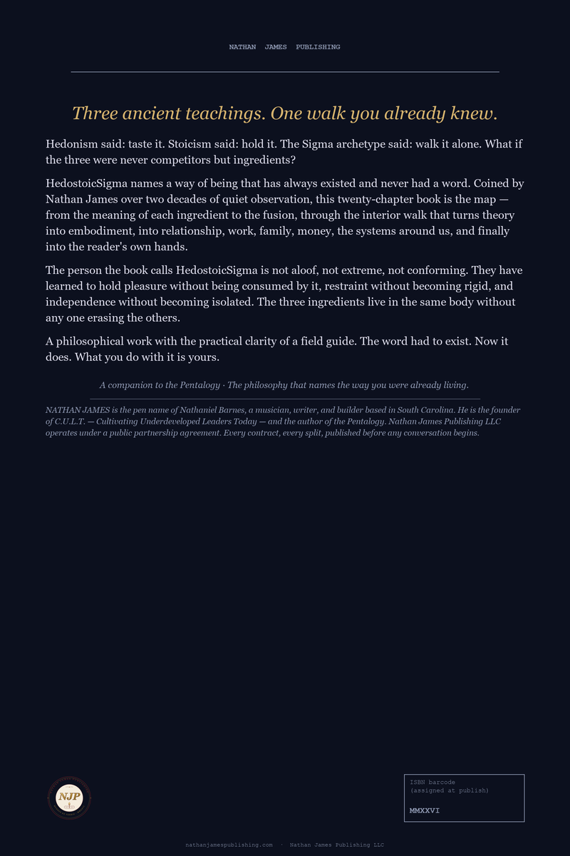 HedostoicSigma back cover