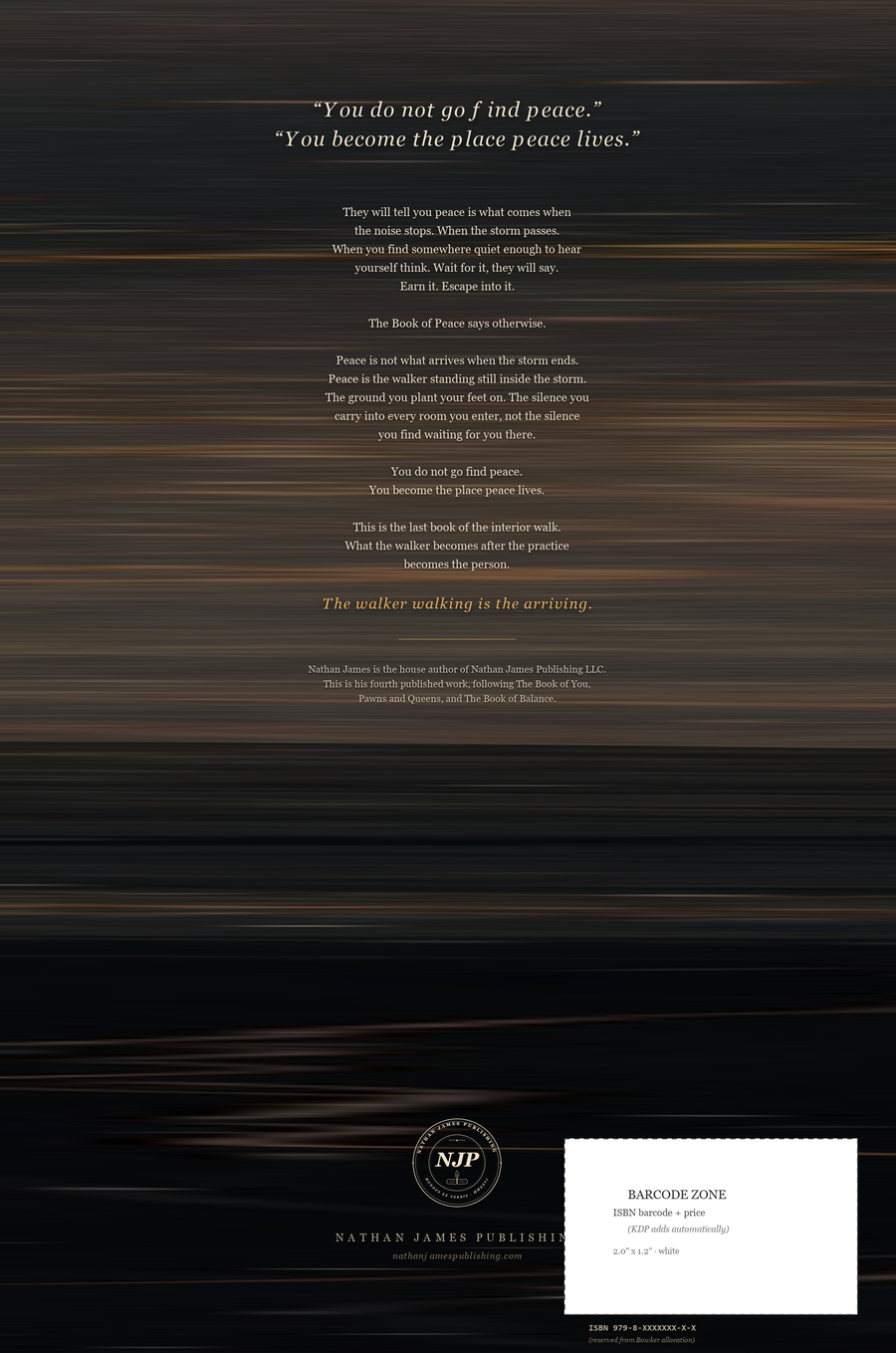 The Book of <em>Peace</em> back cover